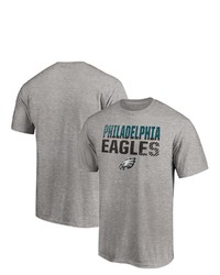 FANATICS Branded Heathered Gray Philadelphia Eagles Fade Out T Shirt