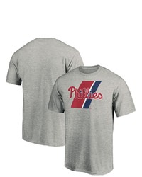FANATICS Branded Heathered Gray Philadelphia Phillies Prep Squad T Shirt
