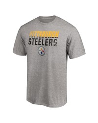 FANATICS Branded Heathered Gray Pittsburgh Ers Fade Out T Shirt
