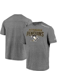 FANATICS Branded Heathered Gray Pittsburgh Penguins Special Edition Refresh T Shirt