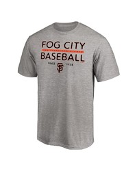 FANATICS Branded Heathered Gray San Francisco Giants Fog City Hometown Collection T Shirt