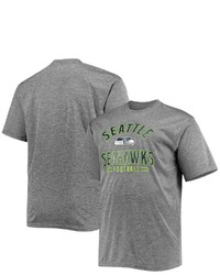 FANATICS Branded Heathered Gray Seattle Seahawks Big Tall Team T Shirt In Heather Gray At Nordstrom