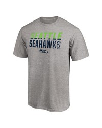 FANATICS Branded Heathered Gray Seattle Seahawks Fade Out T Shirt