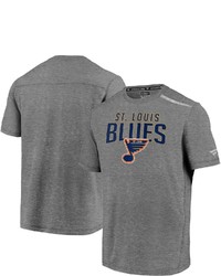 FANATICS Branded Heathered Gray St Louis Blues Special Edition Refresh T Shirt