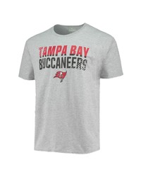 FANATICS Branded Heathered Gray Tampa Bay Buccaneers Fade Out T Shirt