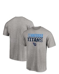 FANATICS Branded Heathered Gray Tennessee Titans Fade Out T Shirt