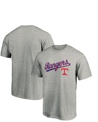FANATICS Branded Heathered Gray Texas Rangers Cooperstown Collection Team Wahconah T Shirt In Heather Gray At Nordstrom