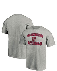 FANATICS Branded Heathered Gray Washington Nationals Heart Soul T Shirt