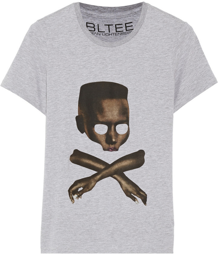 Brian Lichtenberg Grace Bones Cotton Blend Jersey T Shirt, $60 | theOutnet |