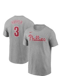 Nike Bryce Harper Gray Philadelphia Phillies Name Number T Shirt At Nordstrom