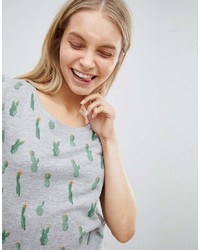 Only Cactus Print T Shirt