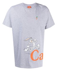 Carrots Cartoon Logo Print T Shirt