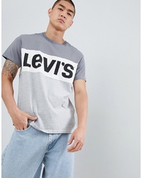 Levi's Colourblock Grey T Shirt