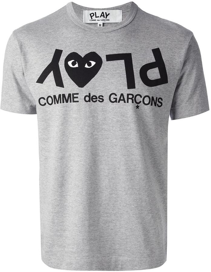 comme des garons t shirt gris