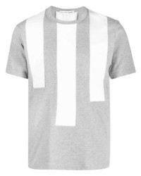 Comme Des Garcons SHIRT Comme Des Garons Shirt Vertical Stripe Print Cotton T Shirt