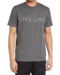 LIVE LIVE Cotton Logo Graphic Tee In Grey Skies At Nordstrom