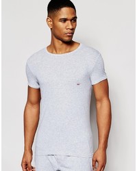 Emporio Armani Crew Neck T Shirt With Back Print In Skinny Fit