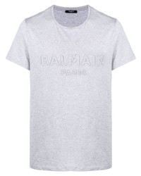 Balmain Debossed Logo T Shirt
