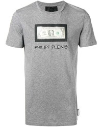 Philipp Plein Dollar Bill Patch T Shirt