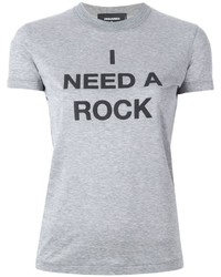 Dsquared2 I Need A Rock Printed T Shirt