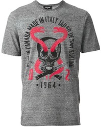 DSQUARED2 Skull And Snake Print T Shirt