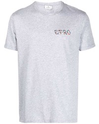 Etro Eagle Print Short Sleeved T Shirt