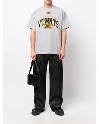 Vetements Embroidered Logo Cotton T Shirt