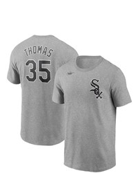 Nike Frank Thomas Heathered Gray Chicago White Sox Cooperstown Collection Name Number T Shirt In Heather Gray At Nordstrom