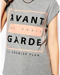 Gar-De Asos Tall T Shirt With Avant Garde Print