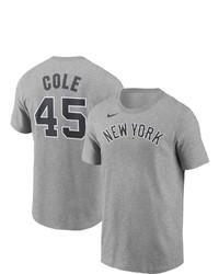 Nike Gerrit Cole Gray New York Yankees Name Number T Shirt At Nordstrom