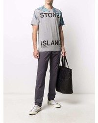Stone Island Graphic Logo Print T Shirt