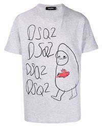 DSQUARED2 Graphic Print Crewneck T Shirt