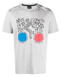 PS Paul Smith Graphic Print Organic Cotton T Shirt