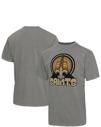 Junk Food Graphite New Orleans Saints Wonderland Infinity Vibe T Shirt