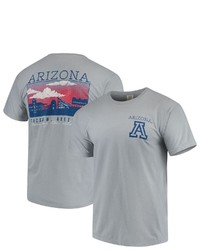IMAGE ONE Gray Arizona Wildcats Team Comfort Colors Campus Scenery T Shirt