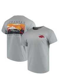 IMAGE ONE Gray Arkansas Razorbacks Comfort Colors Campus Scenery T Shirt At Nordstrom