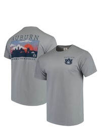 IMAGE ONE Gray Auburn Tigers Comfort Colors Campus Scenery T Shirt