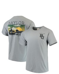 IMAGE ONE Gray Baylor Bears Team Comfort Colors Campus Scenery T Shirt