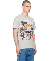 MAISON KITSUNÉ Gray Bill Rebholz Edition Tokyo T Shirt