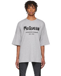Alexander McQueen Gray Cotton T Shirt