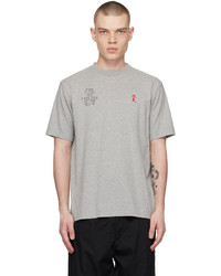 Undercover Gray Embroidered T Shirt