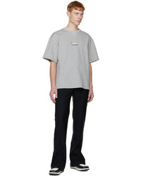 CALVINLUO Gray Graphic T Shirt