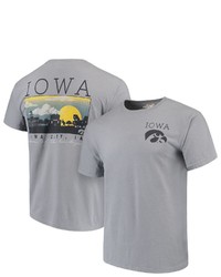 IMAGE ONE Gray Iowa Hawkeyes Comfort Colors Campus Scenery T Shirt At Nordstrom