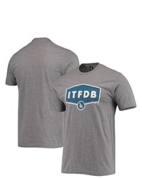 BREAKINGT Gray Los Angeles Dodgers Local Tri Blend T Shirt