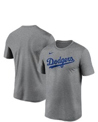 Nike Gray Los Angeles Dodgers Wordmark Legend T Shirt At Nordstrom