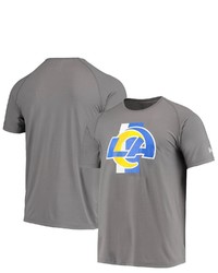 New Era Gray Los Angeles Rams Training Camp Raglan T Shirt
