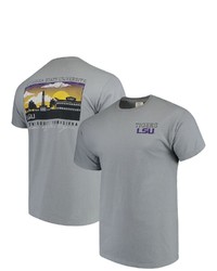 IMAGE ONE Gray Lsu Tigers Comfort Colors Campus Scenery T Shirt At Nordstrom