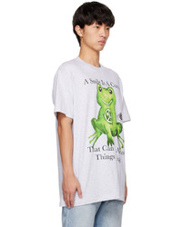 Online Ceramics Gray Peace Frog T Shirt