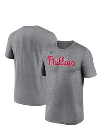 Nike Gray Philadelphia Phillies Wordmark Legend T Shirt At Nordstrom