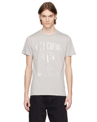 Moschino Gray Printed T Shirt